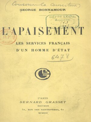 cover image of L'apaisement
